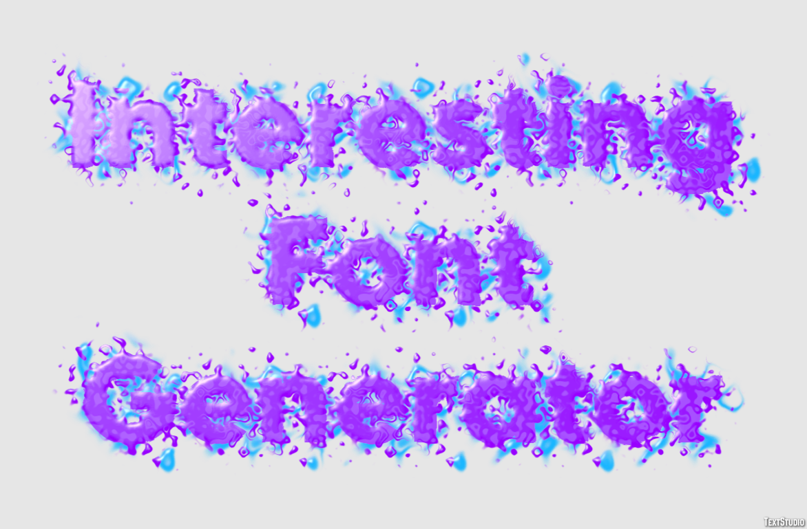 Interesting Font Generator Efekt tekstowy