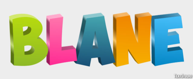 Blane Text effect