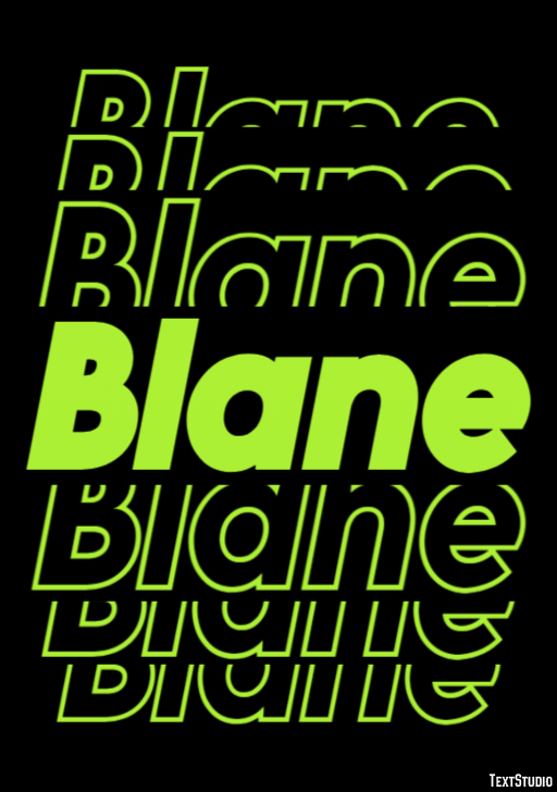 Blane Эффект текста