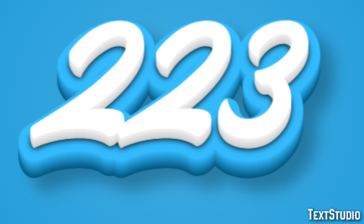 223 Text Effect