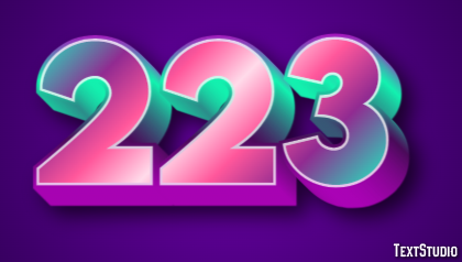 223 Text Effect