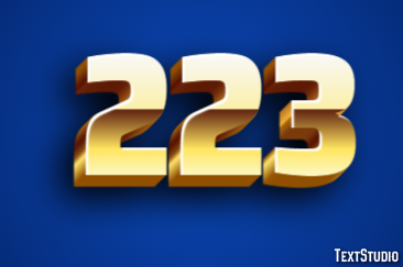 223 Text Effect