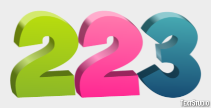 223 Text Effect