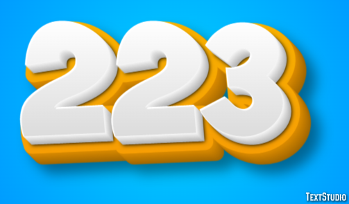 223 Text Effect