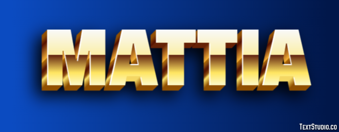 Mattia Efeito de texto