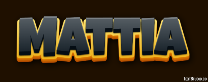 Mattia Efeito de texto