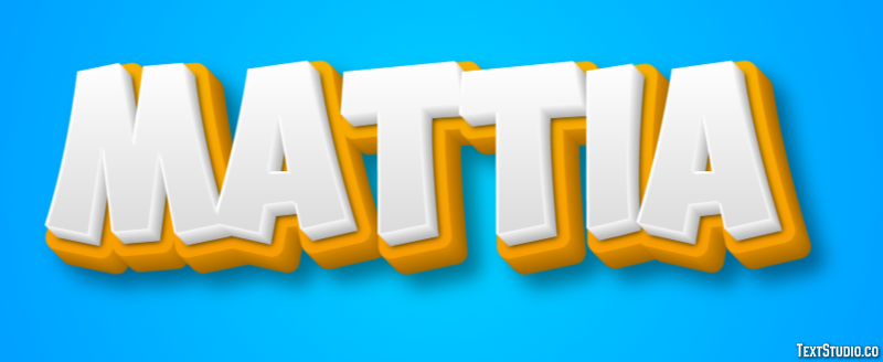 Mattia Text Effect