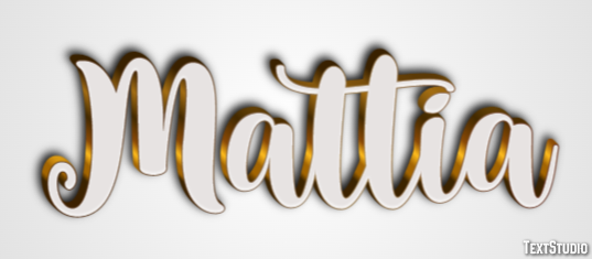 Mattia Tekst Effect