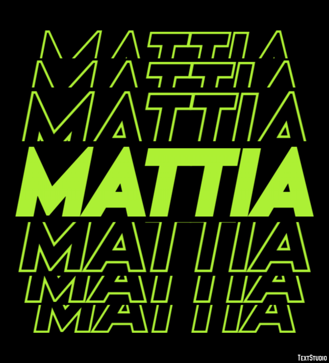 Mattia Effetto testo