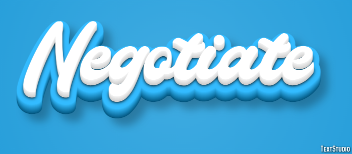 Negotiate Text Effect