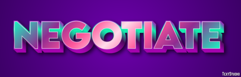 Negotiate Text Effect