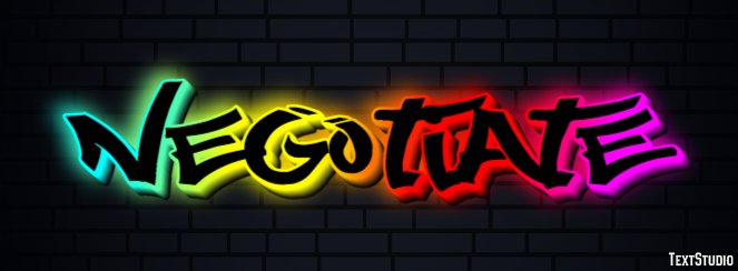 Negotiate Text Effect