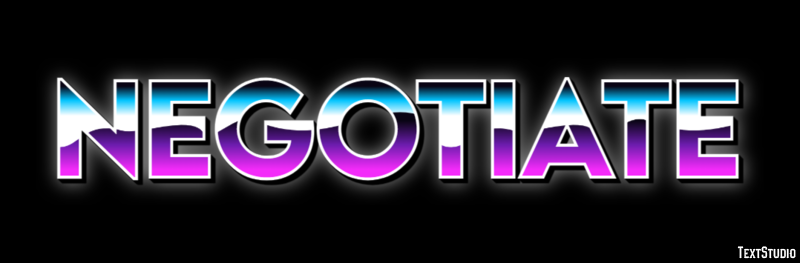 Negotiate Text Effect