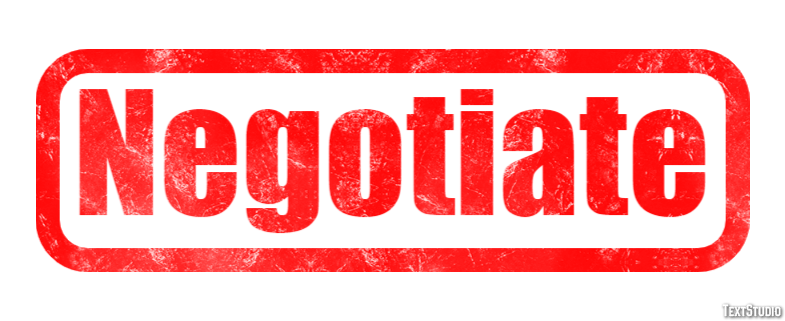 Negotiate Efeito de texto
