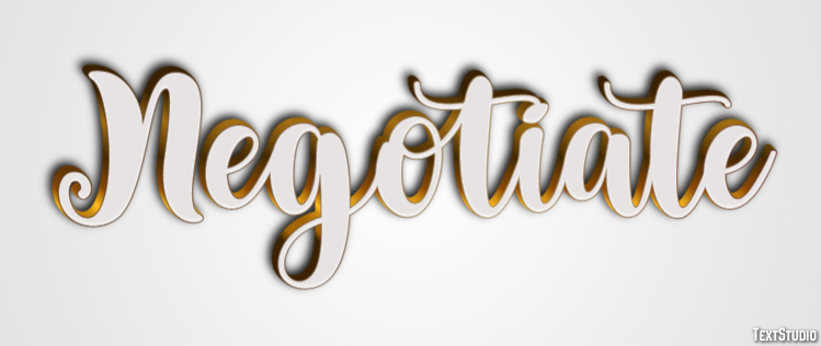 Negotiate テキスト効果