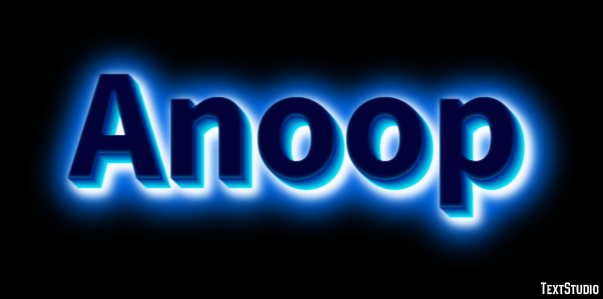 Anoop Text Effect