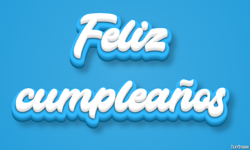 Feliz cumpleaños Effetto testo