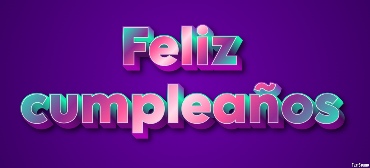 Feliz cumpleaños Effetto testo