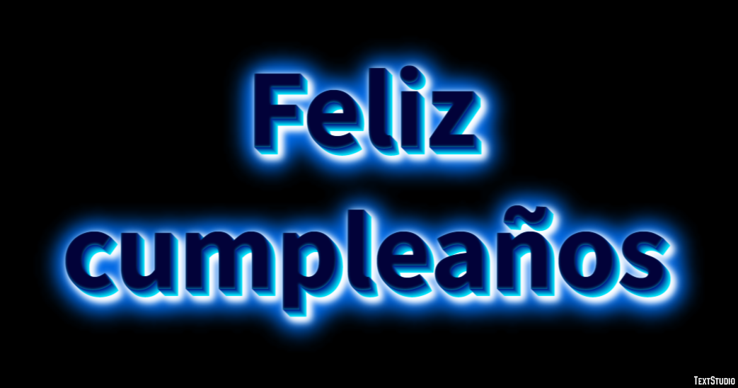 Feliz cumpleaños Efecto de Texto