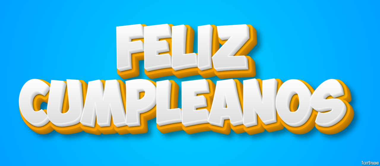 Feliz cumpleaños Effetto testo