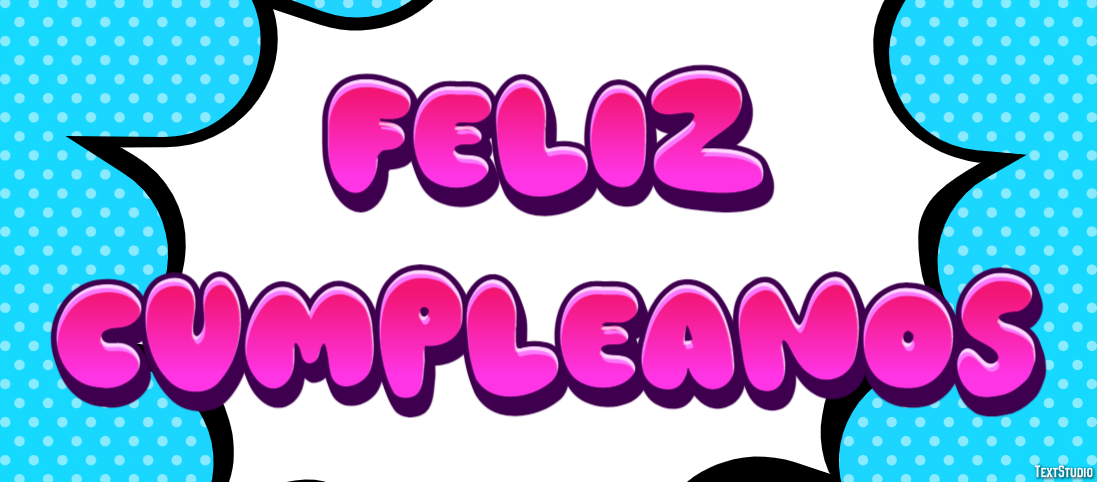 Feliz cumpleaños Текстовый эффект