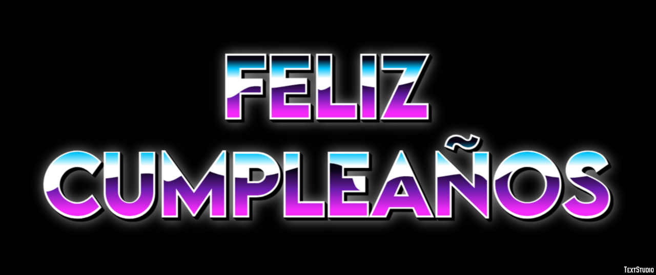 Feliz cumpleaños Текстовый эффект