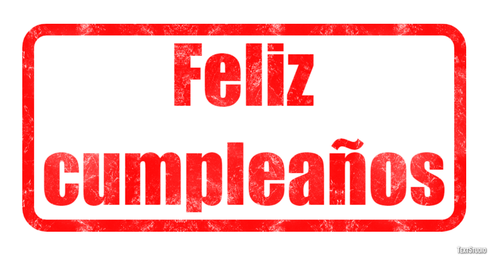 Feliz cumpleaños Текстовый эффект