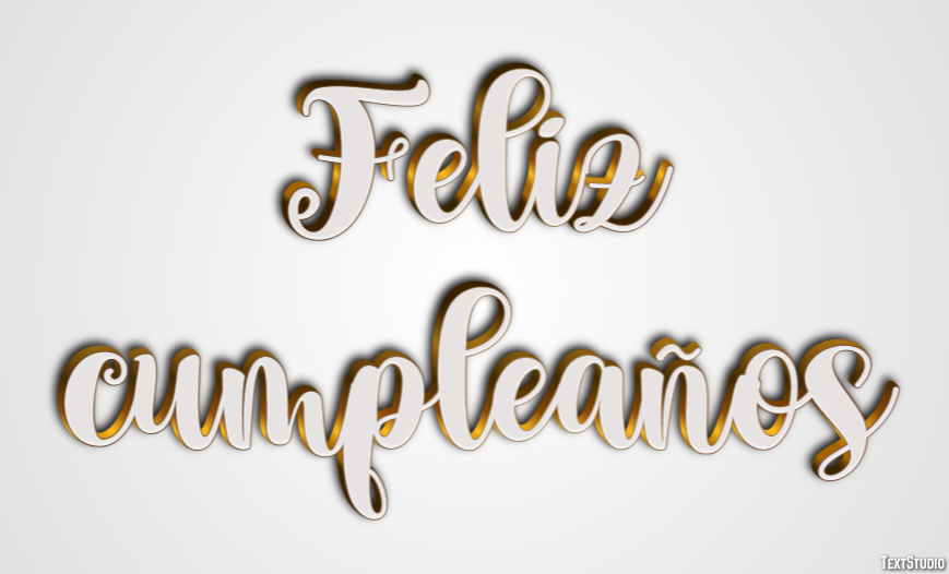 Feliz cumpleaños Effetto testo