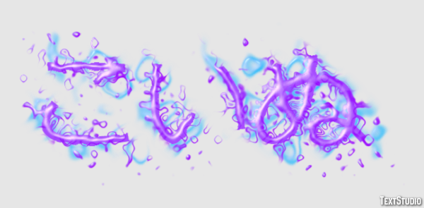 こいぬ Tekst effect