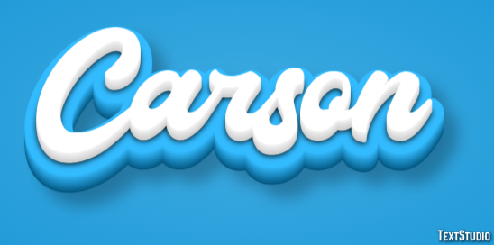 Carson Texteffekt