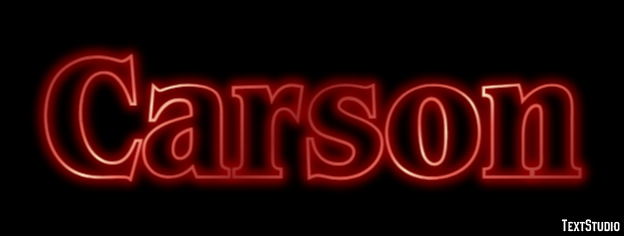 Carson Texteffekt