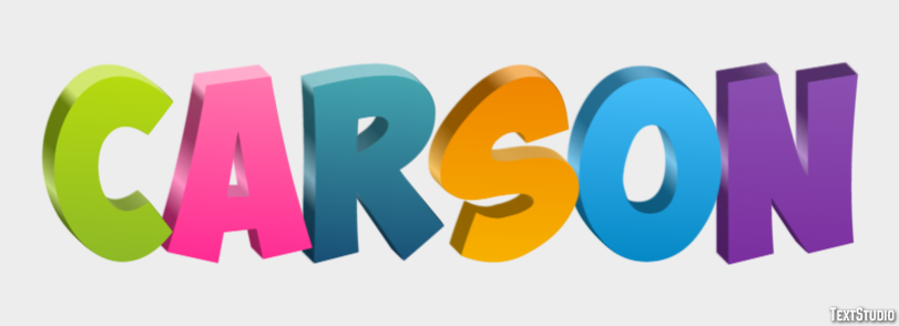 Carson Efecto de Texto
