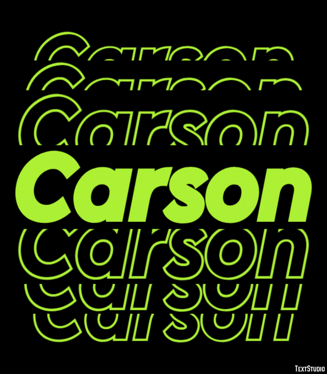 Carson Efecto de Texto