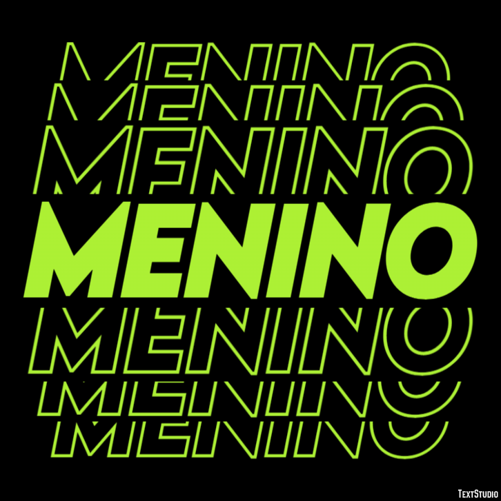 Menino Effetto testo