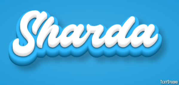 Sharda Tekst effect