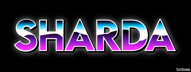 Sharda Tekst effect