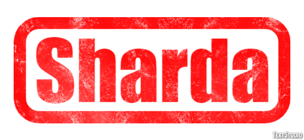 Sharda Tekst effect