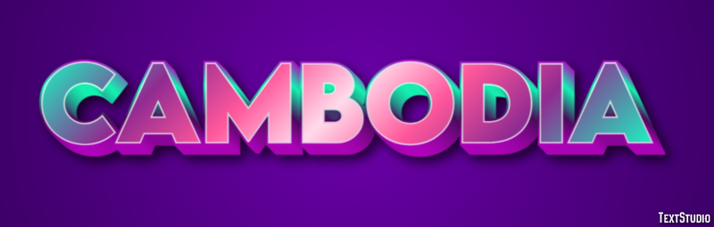 Cambodia Text Effect