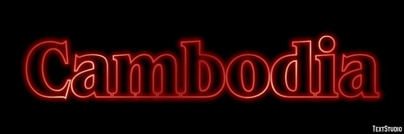 Cambodia Text effect