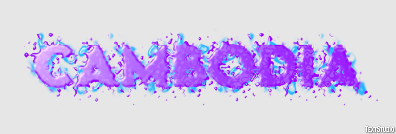 Cambodia Text effect