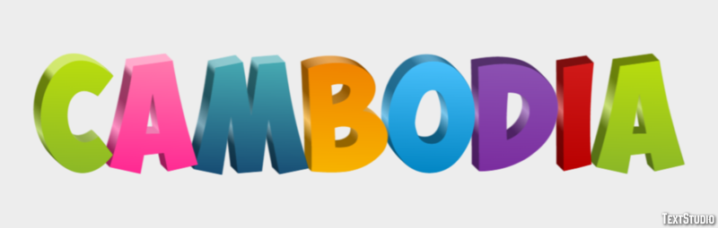 Cambodia Text Effect