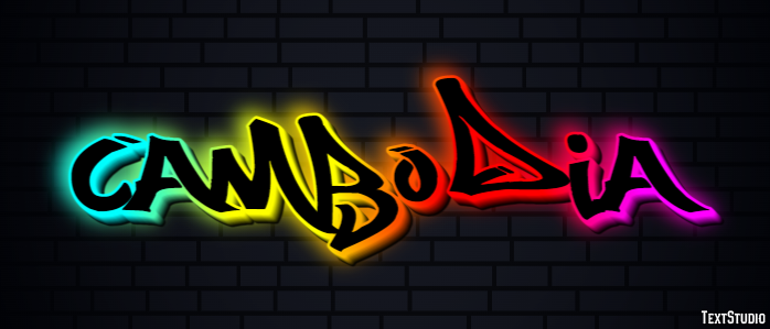 Cambodia Text Effect