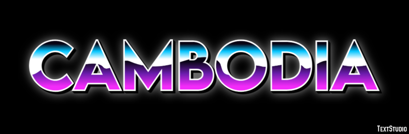 Cambodia Text effect
