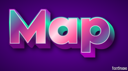 Map Tekst effect