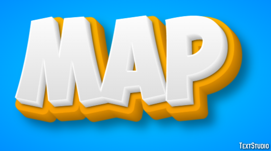 Map Tekst effect