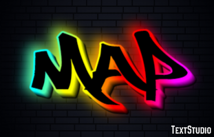Map Tekst effect