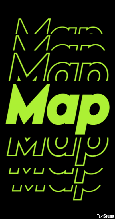 Map Tekst Effect