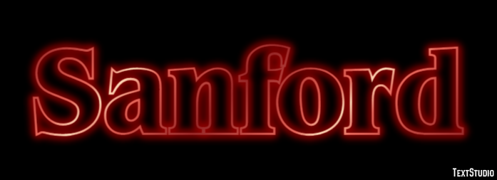 Sanford Tekst Effect
