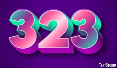 323 Text Effect