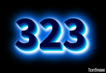 323 Text effect